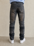 Denim Jeans Biker Skinny Fit Washed Vintage Y2K Uomo (S) - indossata retro