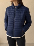 Giacca Giubbino Estivo Colmar Blu Marino Vintage Y2K Donna (XL) - indossata fronte