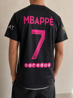 Jordan T-Shirt PSG Paris "Mbappè 7" Football 90s 2000s American Style Vintage Y2K Uomo (M) — foto posteriore indossata