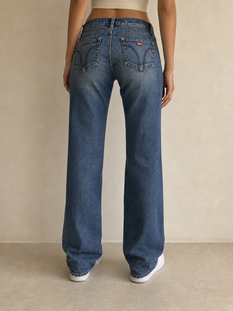 Jeans Denim Denim Miss Sixty Low Waist Straight Fit Vintage Y2K Donna (S) - indossata retro