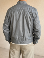 G-Star Raw Giacca Giubbino Estivo G-Star Lucido Boxy Fit - Colore Argento / Grigio Vintage Y2K (XL) - indossata retro