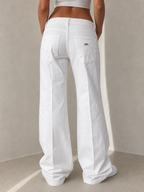 Denim Jeans White Baggy Fit MIss Sixty Vintage Y2K Donna (XS) - indossata retro