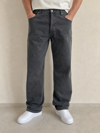 Denim Jeans Pierre Cardin Straight Fit Grey Vintage Y2K Uomo (XXL) - indossata fronte