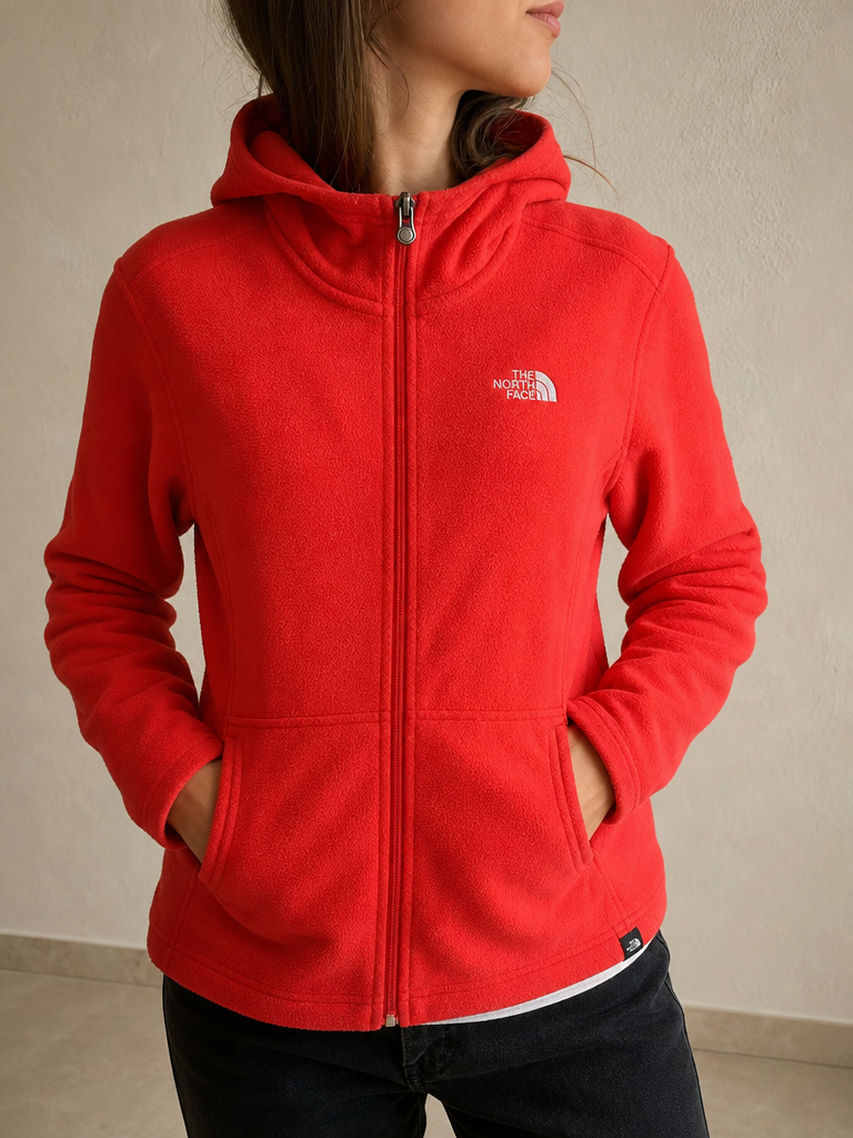 Felpa con Zip The North Face Vintage Y2K Donna (S) - indossata fronte