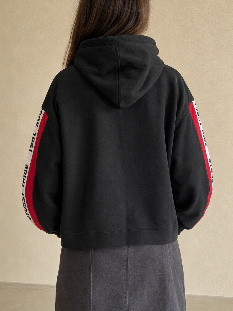 Felpa Stussy Boxy Fit Vintage Y2K Donna (M) - indossata retro
