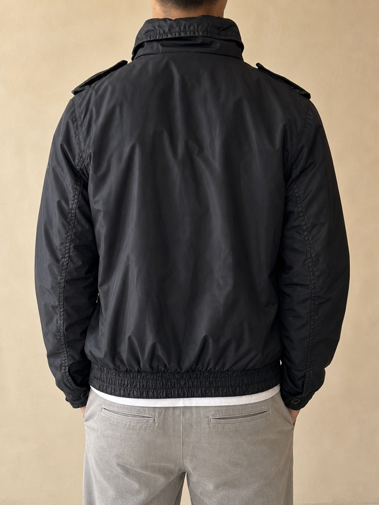Giacca Giubbino Calvin Klein Double Black Vintage Y2K Uomo (S) - indossata retro