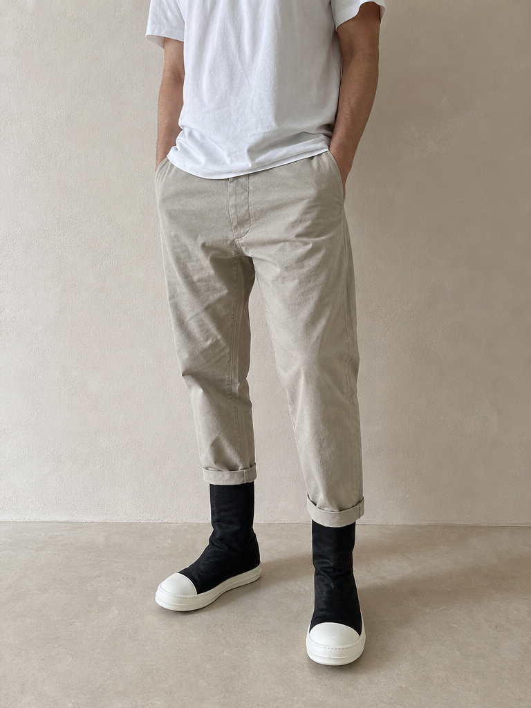 Scarpe Rick Owens Stivaletto Vintage Y2K Uomo (37) - indossata fronte