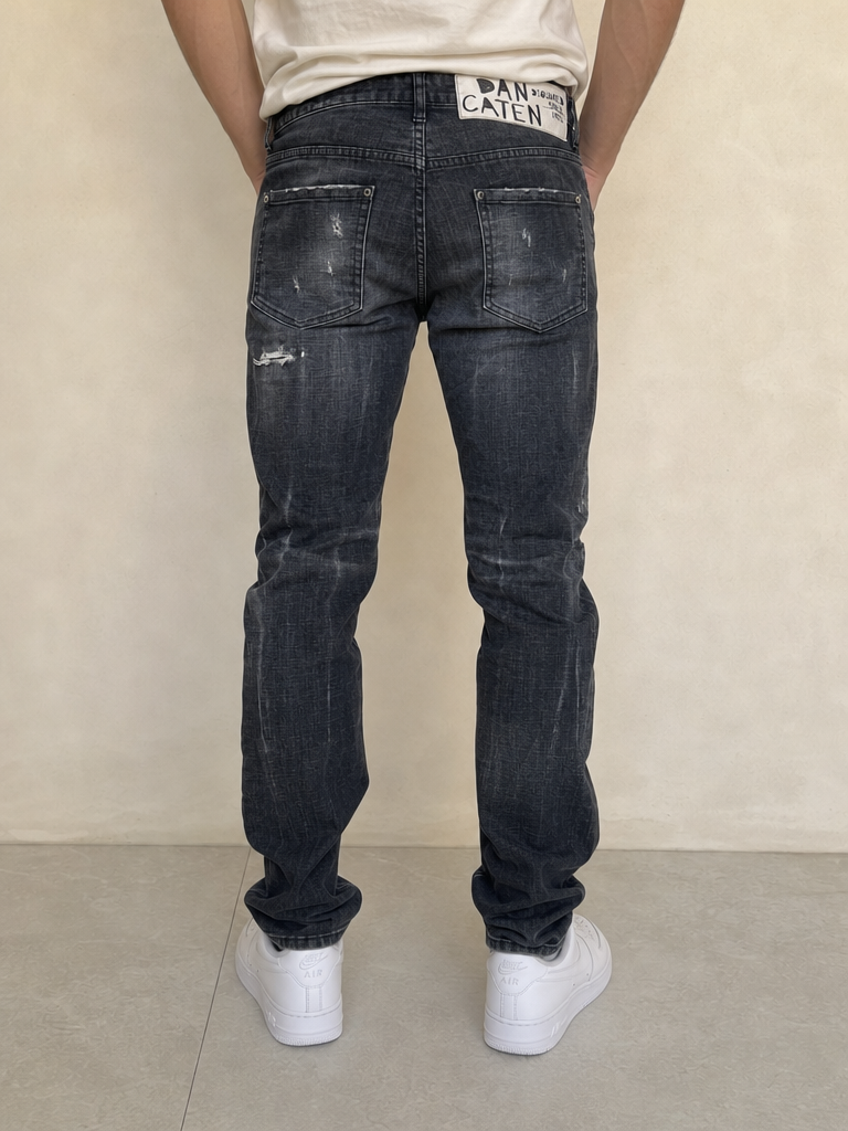 Jeans Dsquared2 DS2 Slim Fit Washed Vintage Y2K Uomo (S) - indossata retro