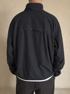 Adidas Felpa Sportiva Zip Corta Nero Dettagli Bianchi Vintage Y2K (XL) — vista posteriore indossata