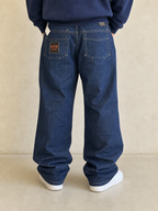 Enyce Denim Jeans Blu Wash Baggy Fit Vintage Y2K Uomo (XL) - indossata retro