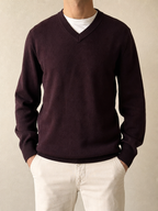Pullover Dolce & Gabbana - Maglione Bordeaux D&G Vintage Y2K Uomo (XXL) - indossata fronte