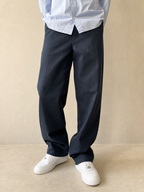 Pantaloni Dickies 874 Baggy Fit - Cotton Pants Blu Marino Navy Vintage Y2K Uomo (M) - indossata fronte