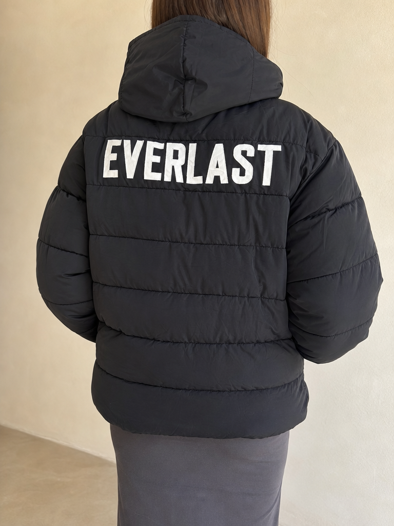 Giacca Bomber Everlast 90s 2000s American Style Hip Hop Rave Vintage Y2K Donna (XXL) - indossata retro