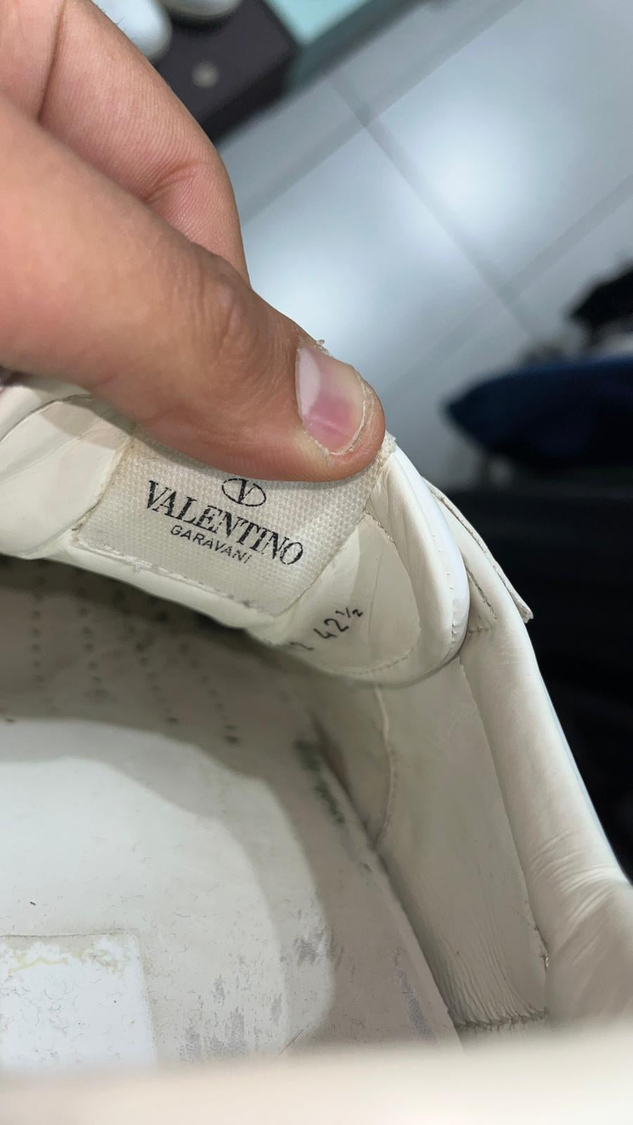 Sneakers Basse Valentino Garavani Borchie Piramidali Bianche Vintage Y2K — foto 6