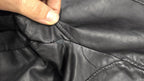 Giacca in pelle con cappuccio Levi Strauss & Co. Vintage Y2K Nera (M) — foto 8