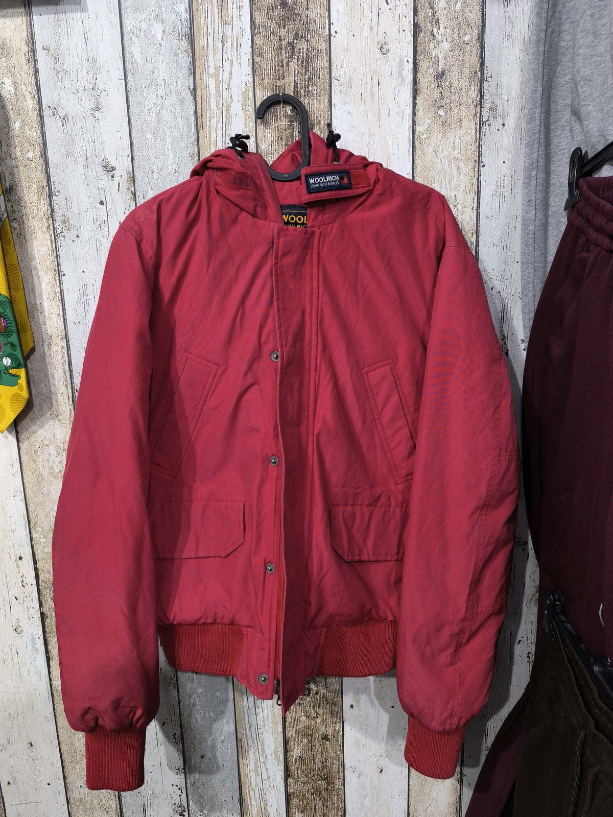 Piumino con cappuccio Woolrich Arctic Jacket Rosso Vintage Y2K (S) — foto 3