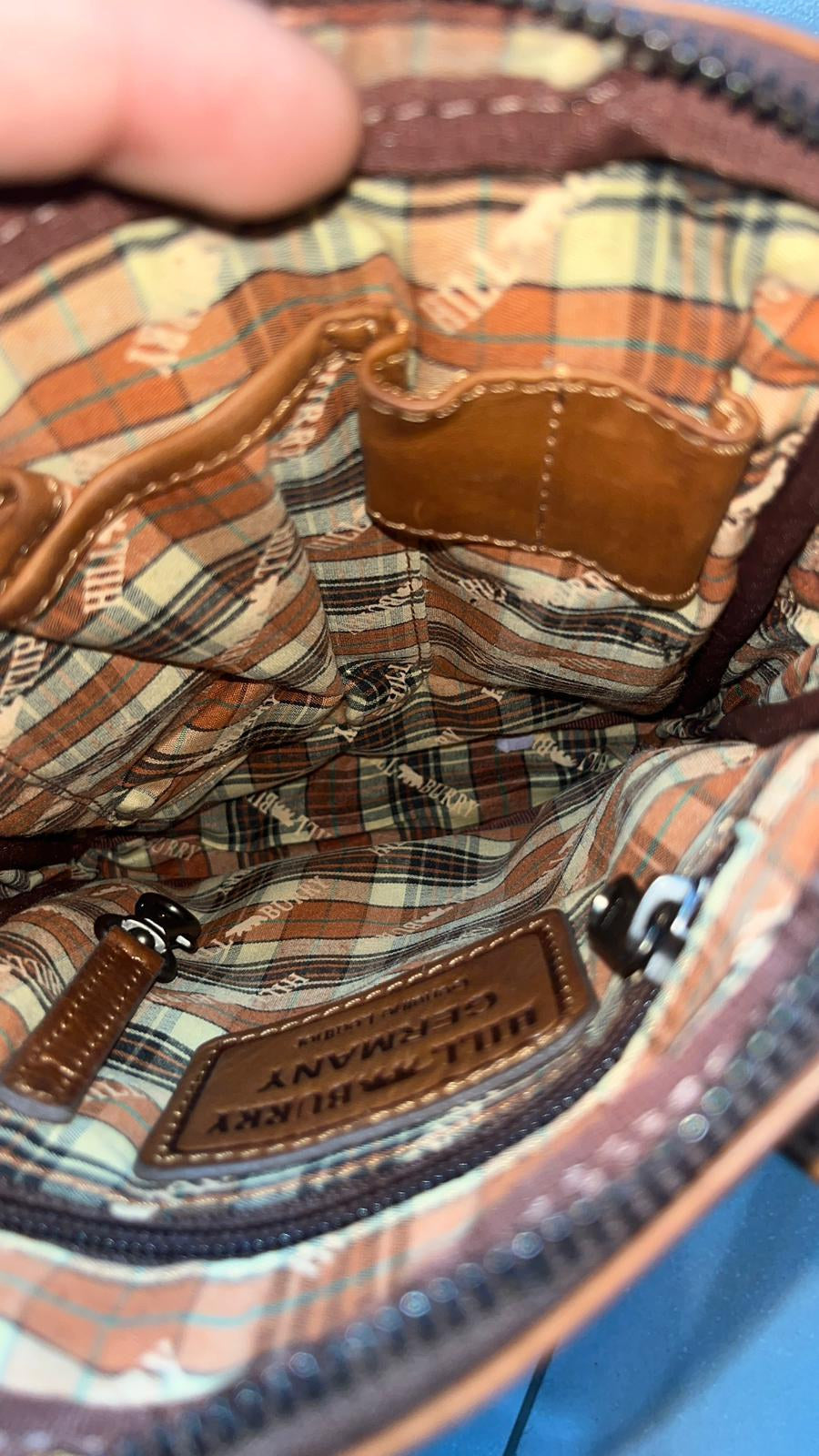 Borsa a tracolla in pelle Hill Burry Marrone Cuoio Vintage Y2K — foto 7