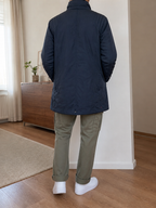 Parka Robe di Kappa Lungo Imbottito Blu Navy Vintage Y2K (L) — foto 2