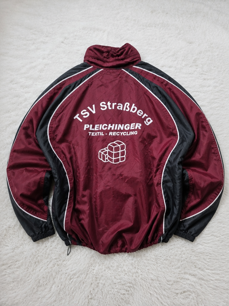 Track Jacket JAKO Full Zip Bordeaux Nero Bianco Vintage Y2K (L) — foto 2