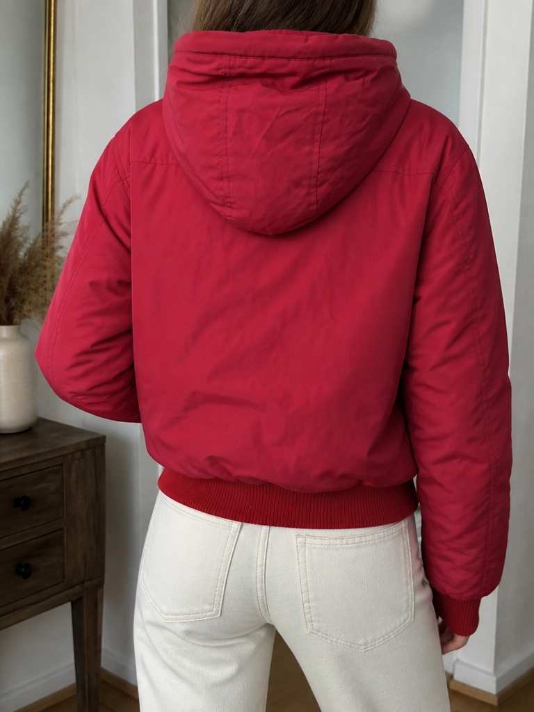 Piumino con cappuccio Woolrich Arctic Jacket Rosso Vintage Y2K (S) — foto 2