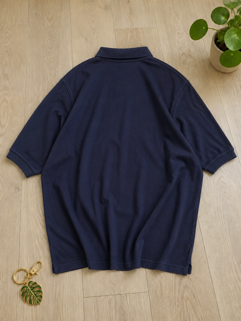 Polo con bottoni maniche lunghe Polo Ralph Lauren Blu Navy Vintage Y2K (XXL) — foto 2