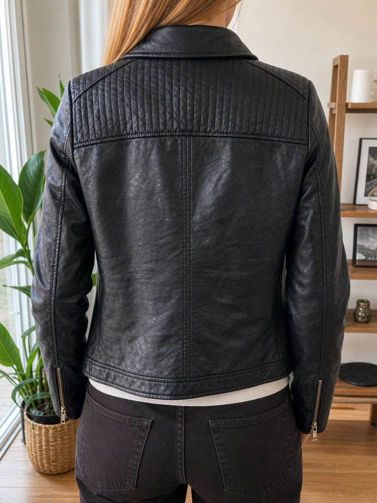 Giacca biker Dorothy Perkins nera Vintage Y2K donna — foto 2