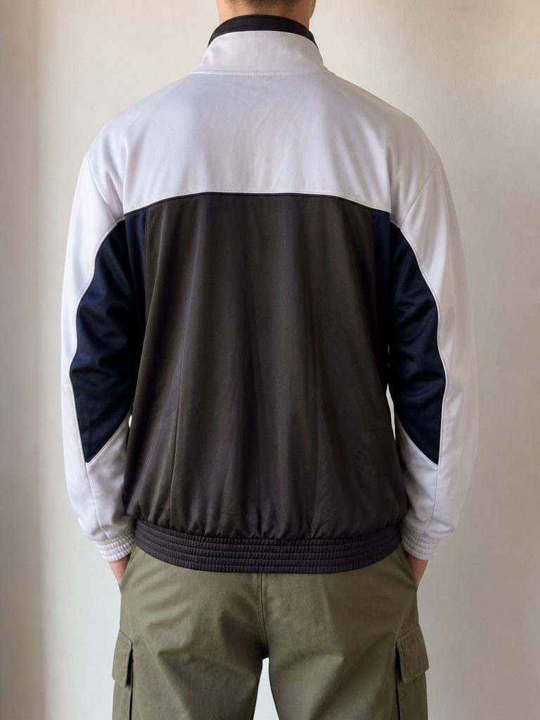 Felpa Champion Zip Bicolore Vintage Y2K Uomo (M) — foto 2