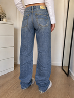 Jeans Gamba Ampia Blu Vintage Y2K Donna — foto 1