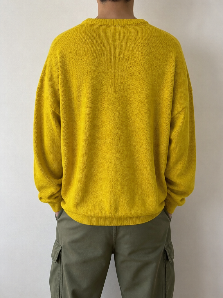 Airball Maglione Giallo con Toppe Vintage Y2K (L) — foto 2