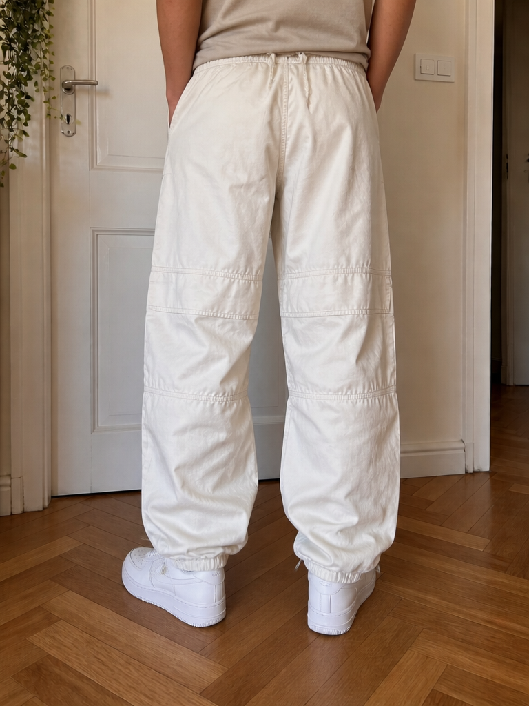 Pantaloni cargo Vita e fondo elasticizzati Vintage Y2K (M) — foto 2