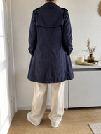 Trench Coat Doppiopetto Burberry Blu Navy Vintage Y2K — foto 2