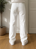 Jeans 5 Tasche Armani Jeans Gamba Dritta Bianco Vintage Y2K (M) — foto 1