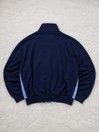 Giacca Sportiva Reebok Full Zip Collo Alto Azzurro Blu Navy Giallo Ocra Vintage Y2K (46) — foto 2