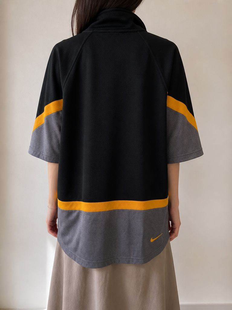 Nike Maglia Sportiva Mezza Zip Vintage Y2K Uomo — foto 2