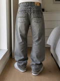 Jeans Gamba Ampia Grigio Slavato Vintage Y2K Uomo (M) — foto 1