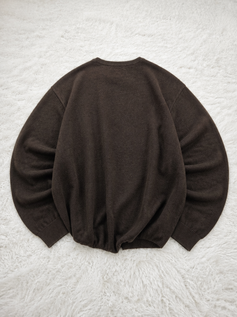 Maglione girocollo BeAlternative Marrone scuro Vintage Y2K (XL) — foto 2