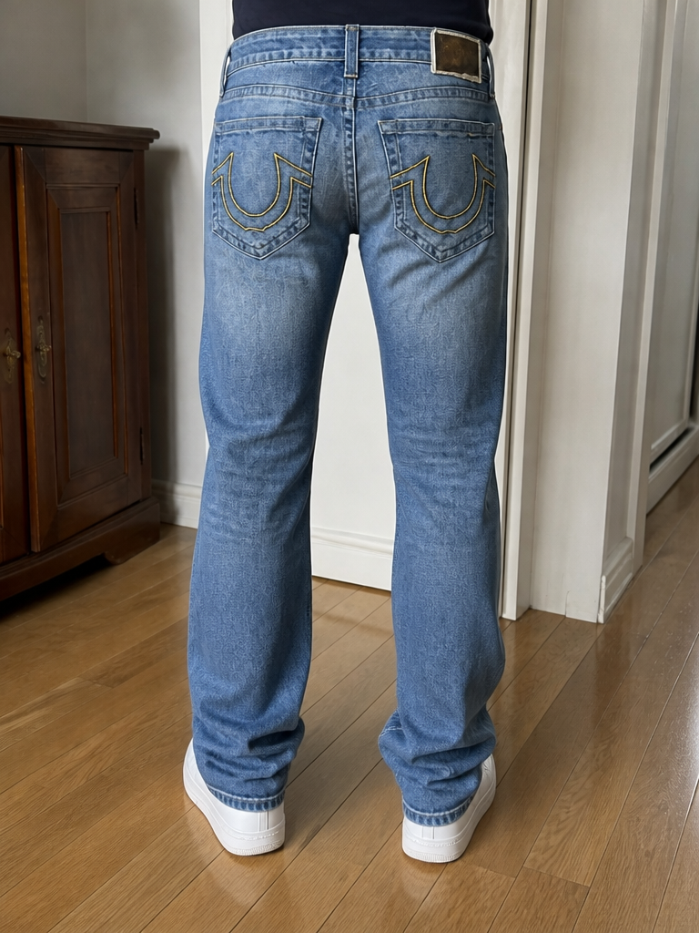 Jeans True Religion Blu Denim Vintage Y2K (36) — foto 1