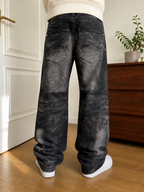 Jeans Southwave Denim gamba ampia Nero slavato Vintage Y2K Uomo (L) — foto 1
