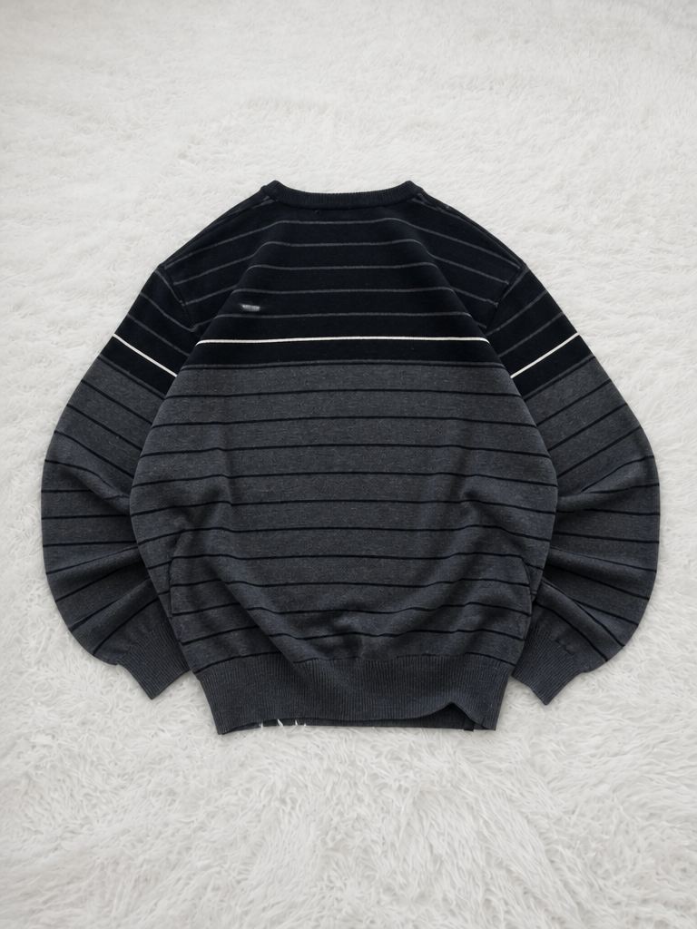 Maglione Girocollo a Righe Blauer Vintage Y2K (XL) — foto 2
