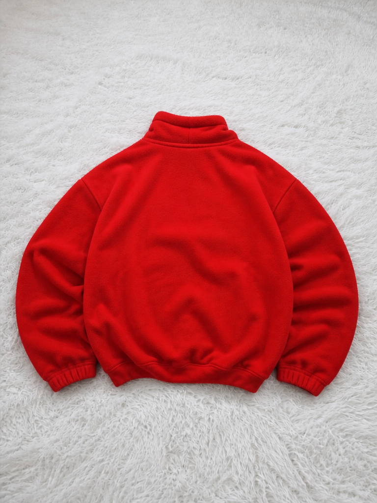 Pile Girardelli Quarter Zip Rosso Ricamo Zermatt Vintage Y2K (M) — foto 2