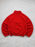 Pile Girardelli Quarter Zip Rosso Ricamo Zermatt Vintage Y2K (M) — foto 2