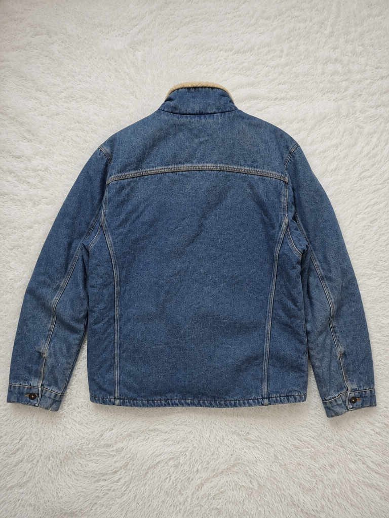 Giacca Denim TOPMAN Collo Sherpa Blu Denim Vintage Y2K (XL) — foto 2