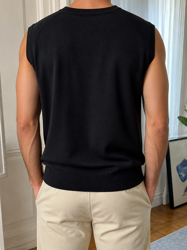 Gilet in maglia Polo by Ralph Lauren Scollo a V Logo viola Vintage Y2K (L) — foto 2