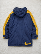 Parka con cappuccio Nike Blu navy e giallo Vintage Y2K (XL) — foto 2