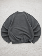 Maglione Girocollo SR Bella Kapellen Grigio Righe Vintage Y2K (XL) — foto 2