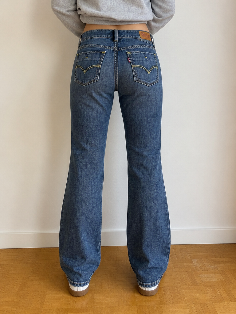 Levis Jeans Patty Anne Skinny Denim Blu Vintage Y2K Donna (XS) — foto 1