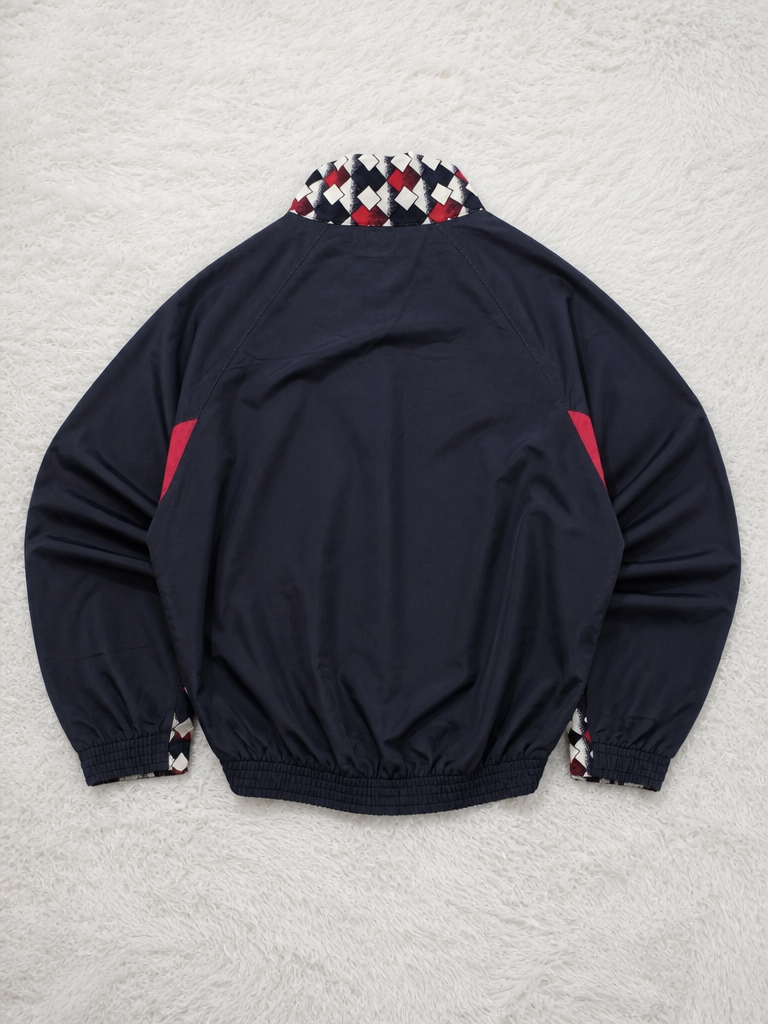 Track Jacket Collo Alto Errea Blu Navy Rosso Bianco Vintage Y2K (L) — foto 2