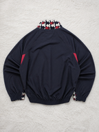 Track Jacket Collo Alto Errea Blu Navy Rosso Bianco Vintage Y2K (L) — foto 2