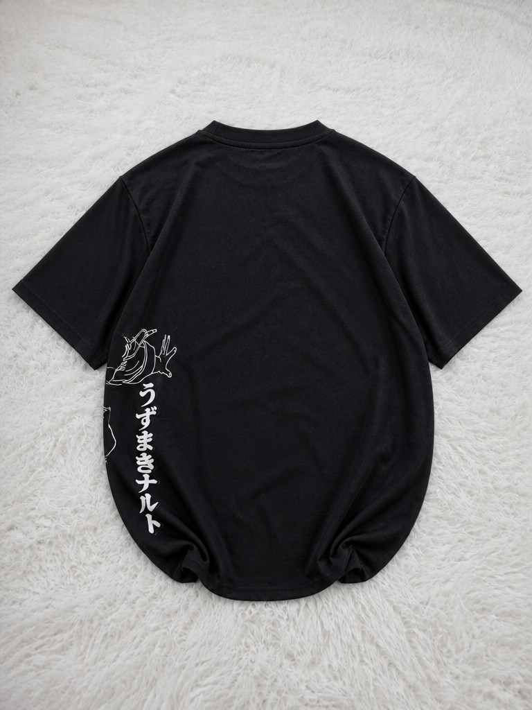 T-shirt Pull&Bear Naruto Grafica Anime Nera Vintage Y2K — foto 2