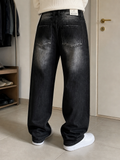 Jeans Brunoloni by Trendmaster Gamba Ampia Dritta Nero Vintage Y2K (30) — foto 1